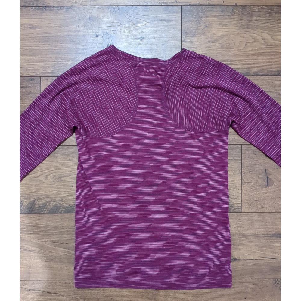 Athleta Womens L Long Sleeve Purple Performance Top Short - Picture 7 of 9